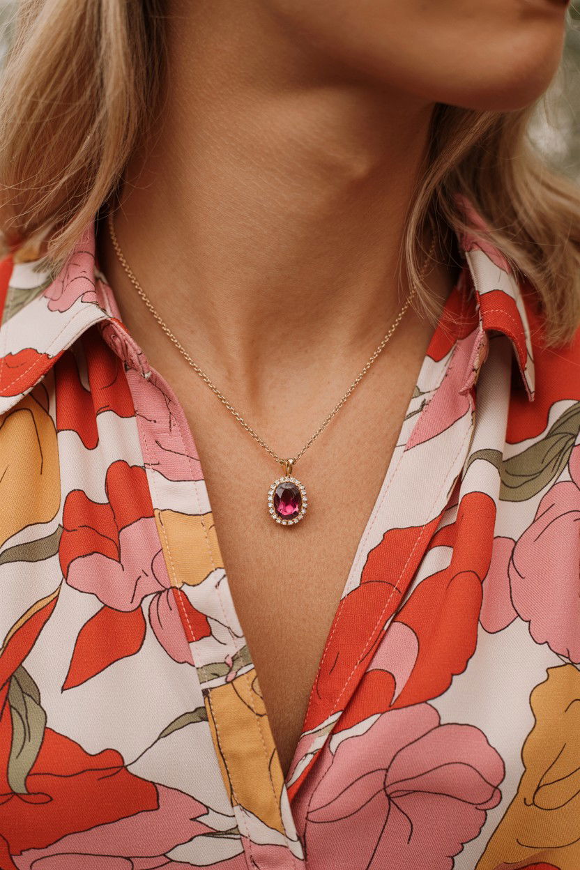 Birthstone Pendant - 25 Valentine's Day Necklace Ideas