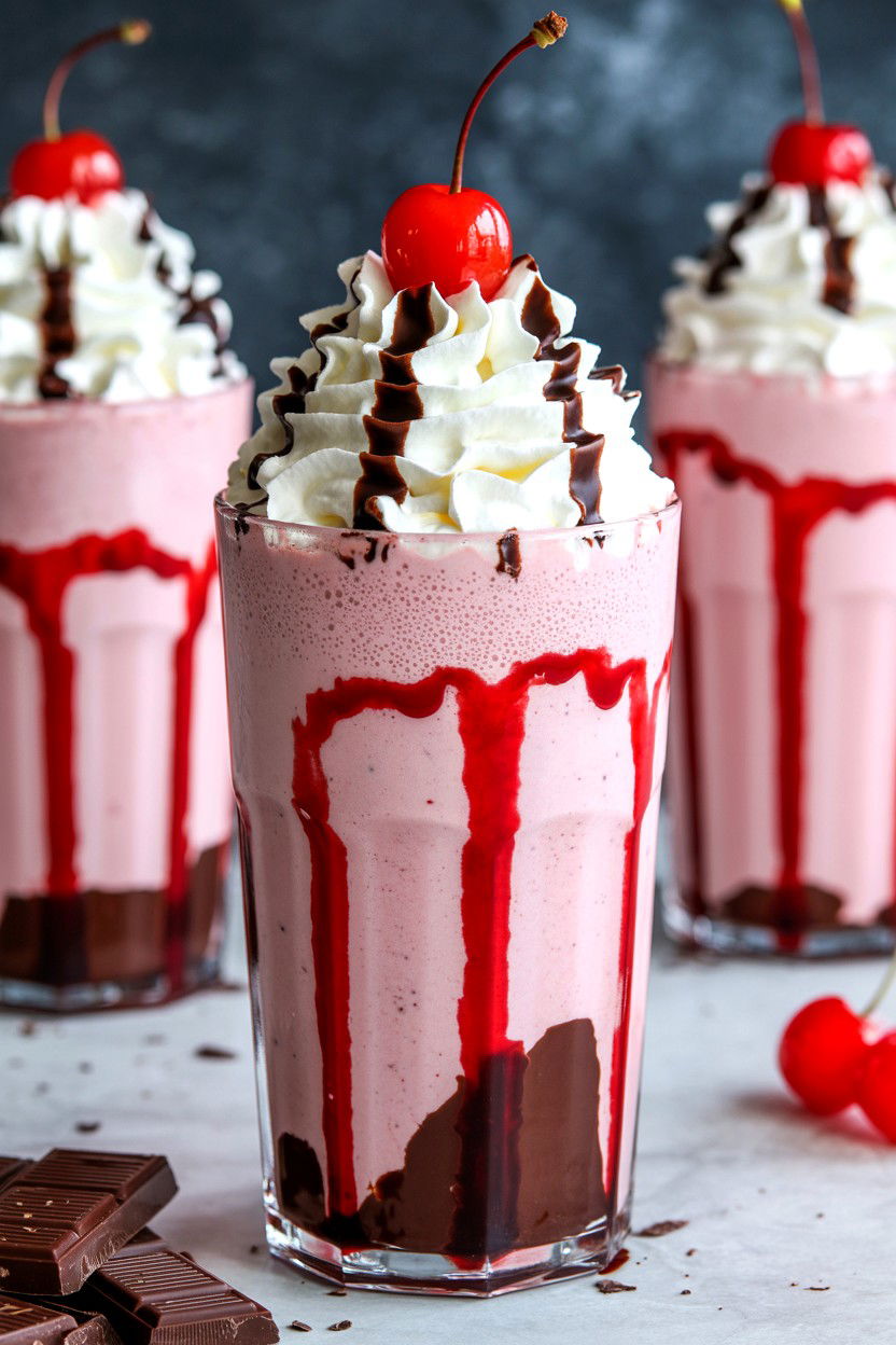 Black Forest Milkshake - 25 Valentine's Day Milkshake Ideas