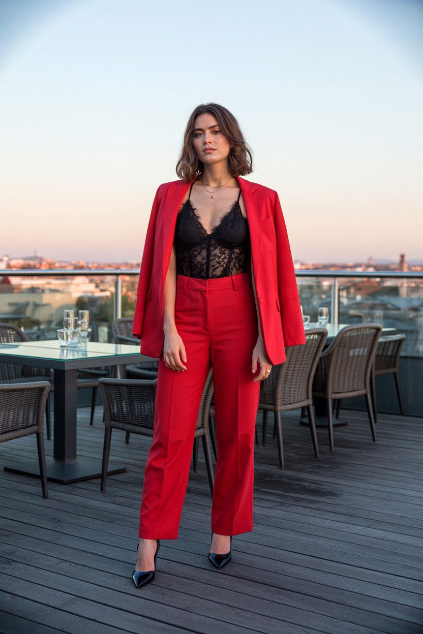 Black Lace Bodysuit - 25 Cheap Valentine's Day Outfit Ideas