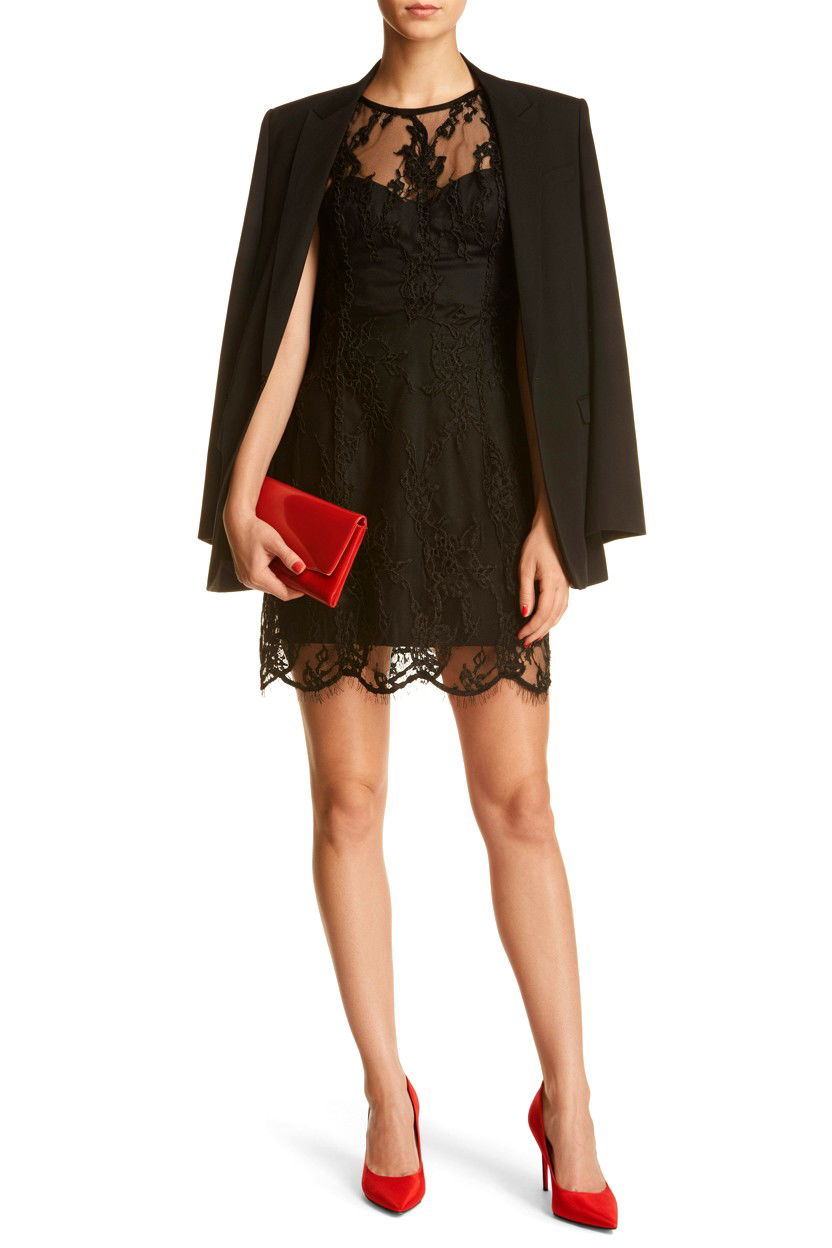 Black Lace Mini Dress - 25 Valentine's Day Mini Dress Ideas