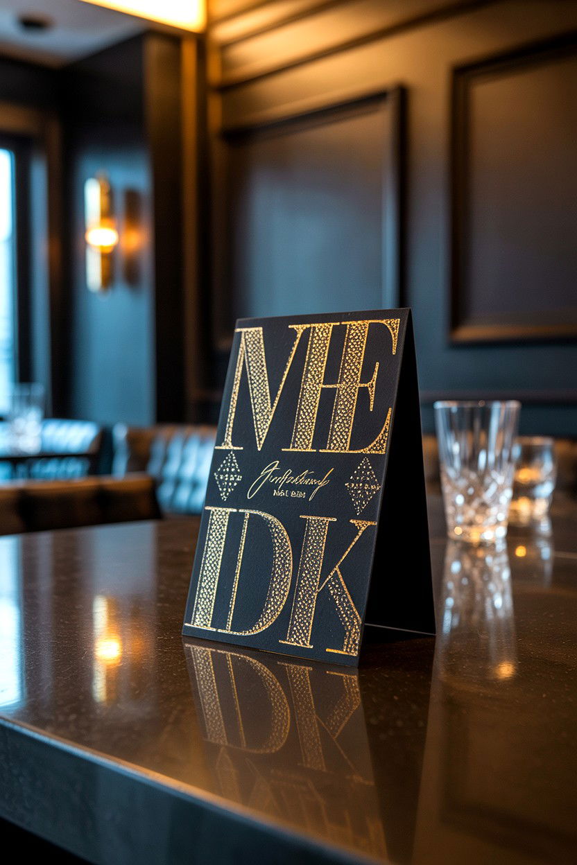 Black and Gold Card - 25 Elegant Valentine's Day Card Ideas