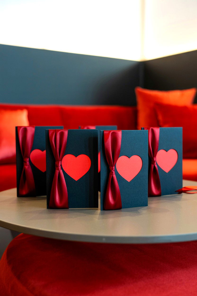 Black and red cards - 25 Creative Valentine's Day Card Ideas