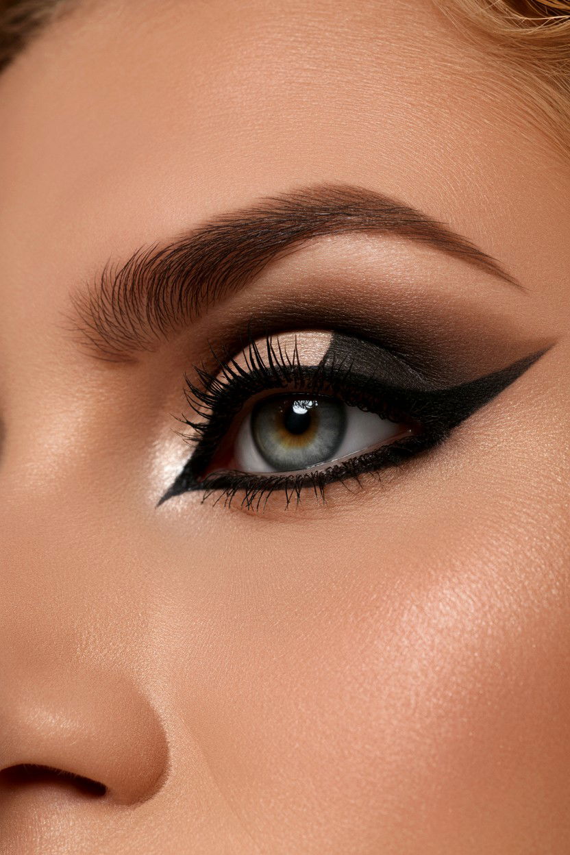 Black smoky eye - 25 Smoky Eye Valentine's Day Looks