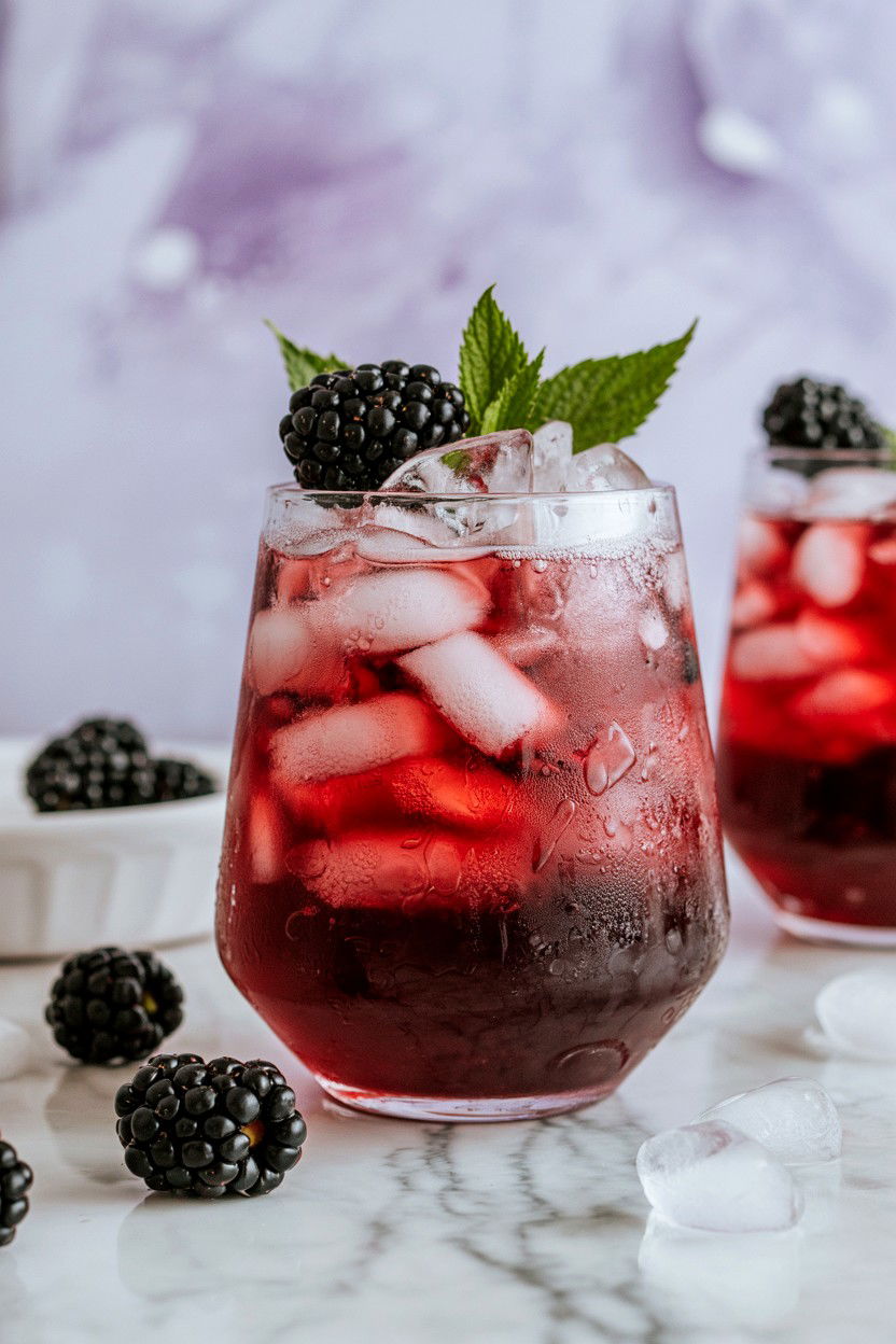 Blackberry Gin Bramble - 25 Valentine's Day Cocktail Recipes