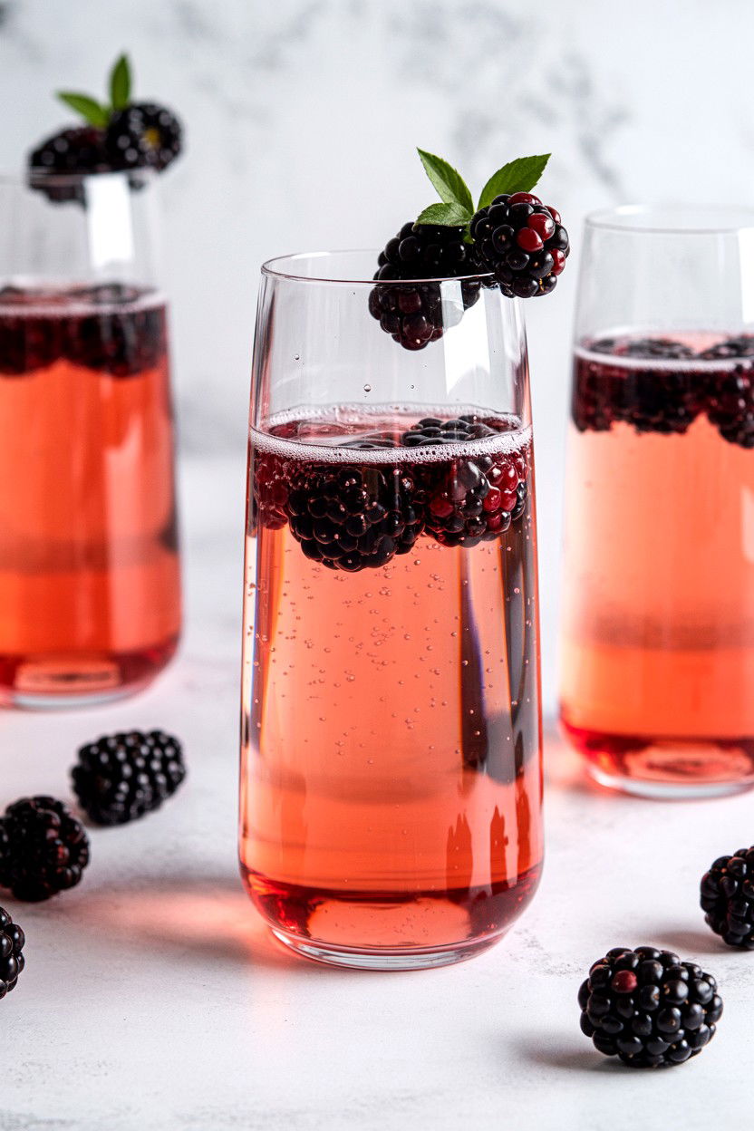 Blackberry Prosecco Drink - 25 Valentine's Day Prosecco Cocktails