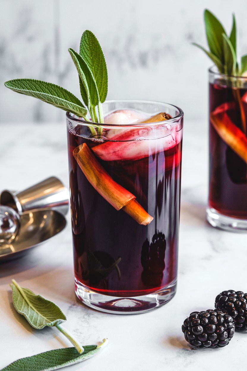 Blackberry Sage Hot Toddy - 25 Valentine's Day Hot Toddy Ideas
