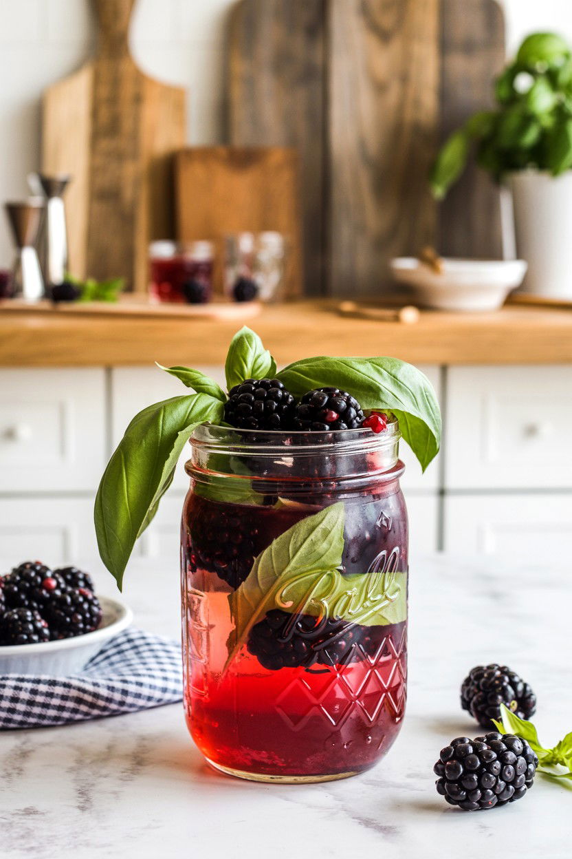 Blackberry Vodka Smash - 25 Valentine's Day Vodka Cocktails