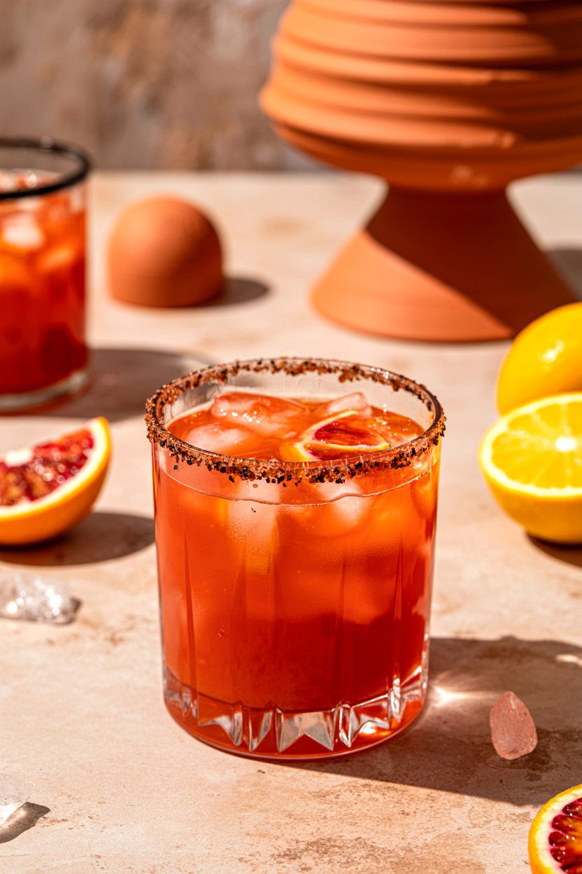 Blood Orange Margarita - 25 Valentine's Day Red Drink Ideas