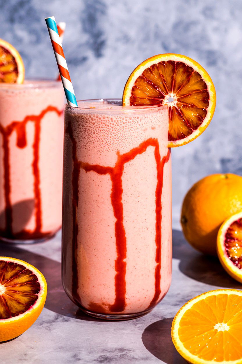 Blood Orange Milkshake - 25 Valentine's Day Milkshake Ideas