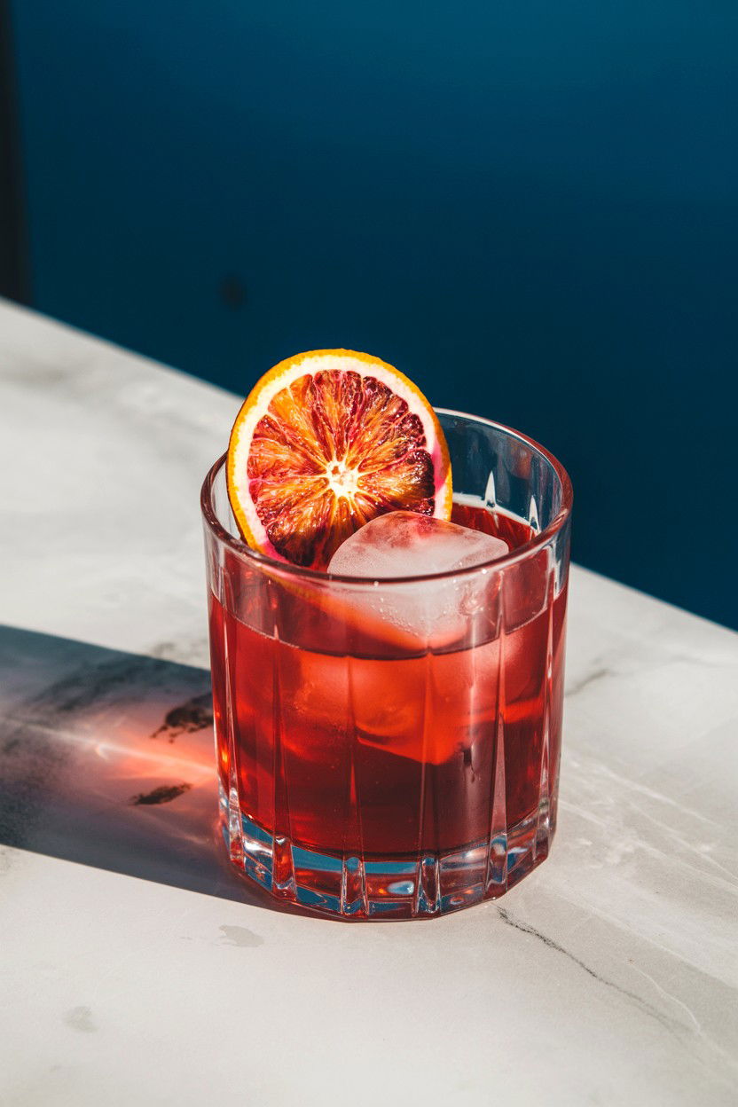 Blood Orange Mocktail - 25 Valentine's Day Mocktail Ideas