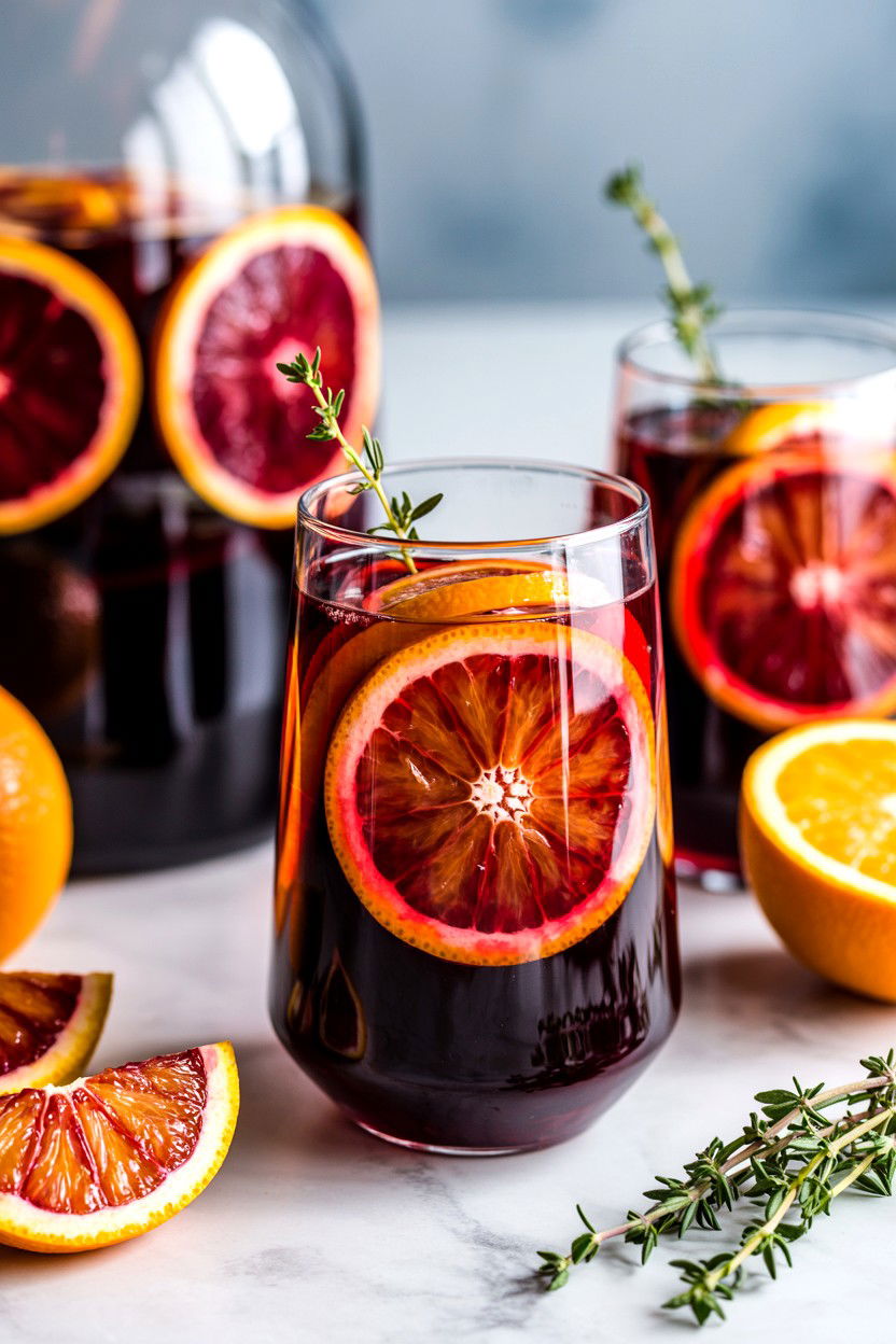 Blood Orange Sangria - 25 Valentine's Day Sangria Ideas