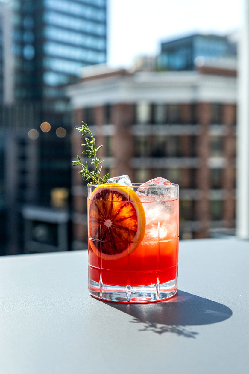 Blood Orange Vodka Cocktail - 25 Valentine's Day Vodka Cocktails