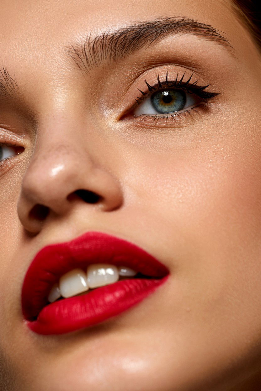 Blurred Red Lip - 25 Soft Glam Valentine's Day Makeup