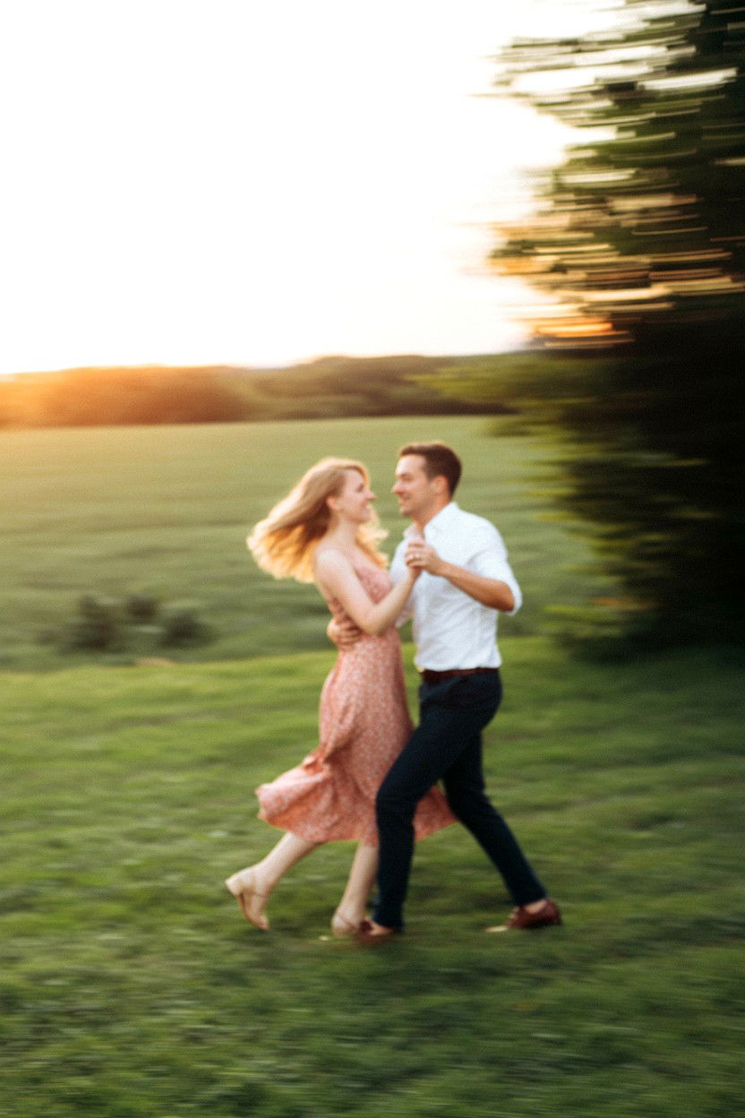 Blurred motion romance - 25 Valentine's Day Photo Editing Ideas