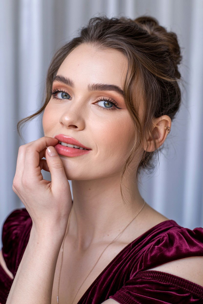 Blurring Lip Tint - 25 Natural Valentine's Day Makeup Looks