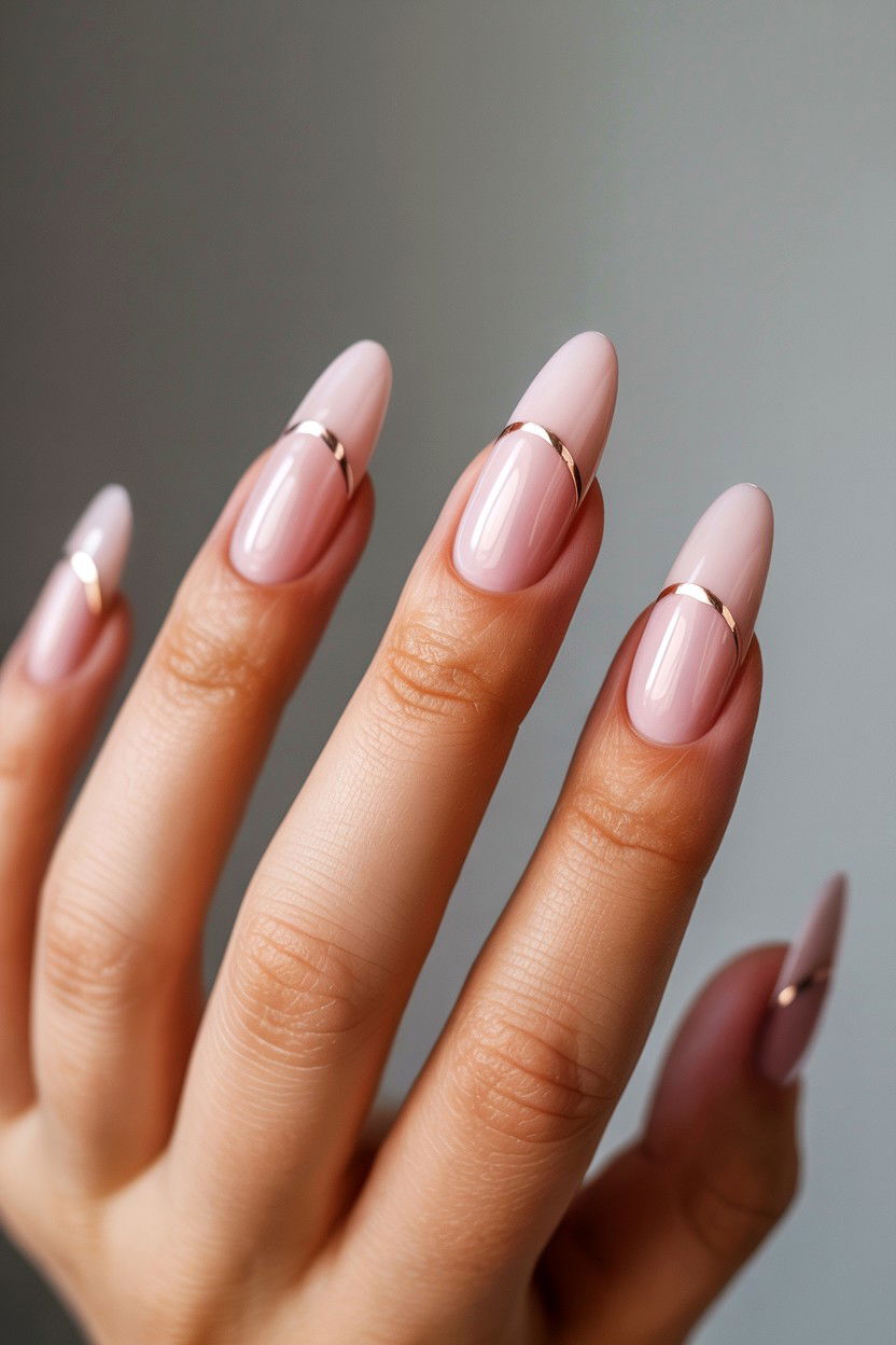 Blush Pink Minimalist Nails - 25 Blush Pink Valentine's Day Nail Ideas