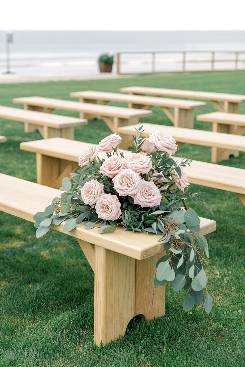 Blush and Sage Green Wedding - 25 Valentine's Day Wedding Color Ideas