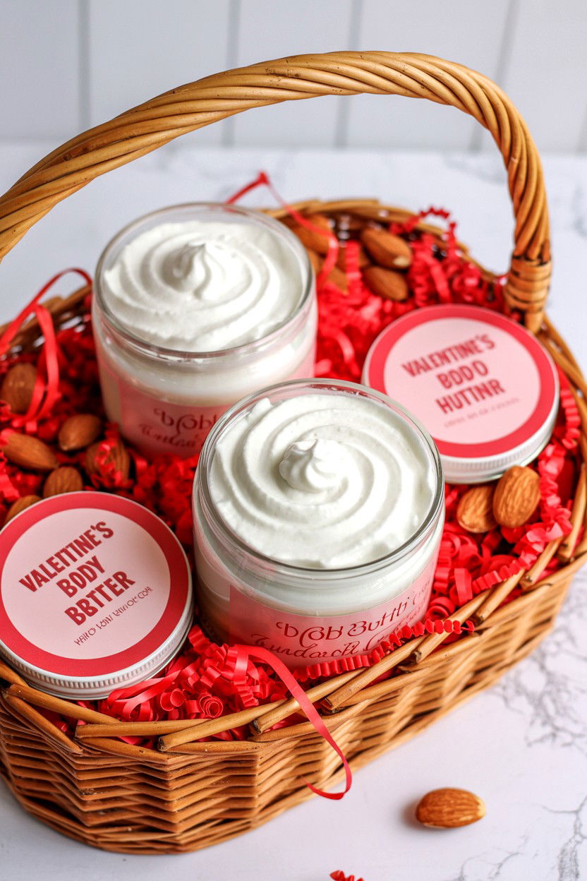 Body Butter Cream - 25 Valentine's Day Gift Basket Filler Ideas
