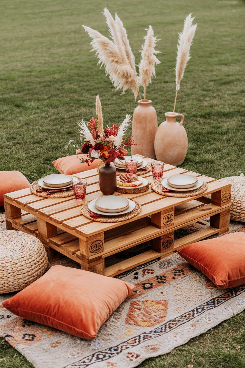Bohemian Valentine Picnic - 25 Valentine's Day Party Theme Ideas