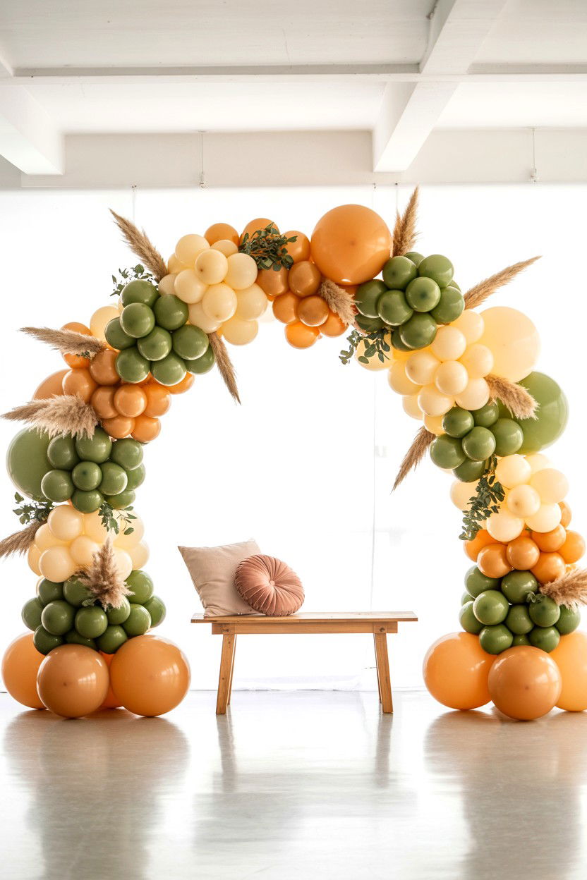 Boho Balloon Arch - 25 Boho Valentine's Day Ideas