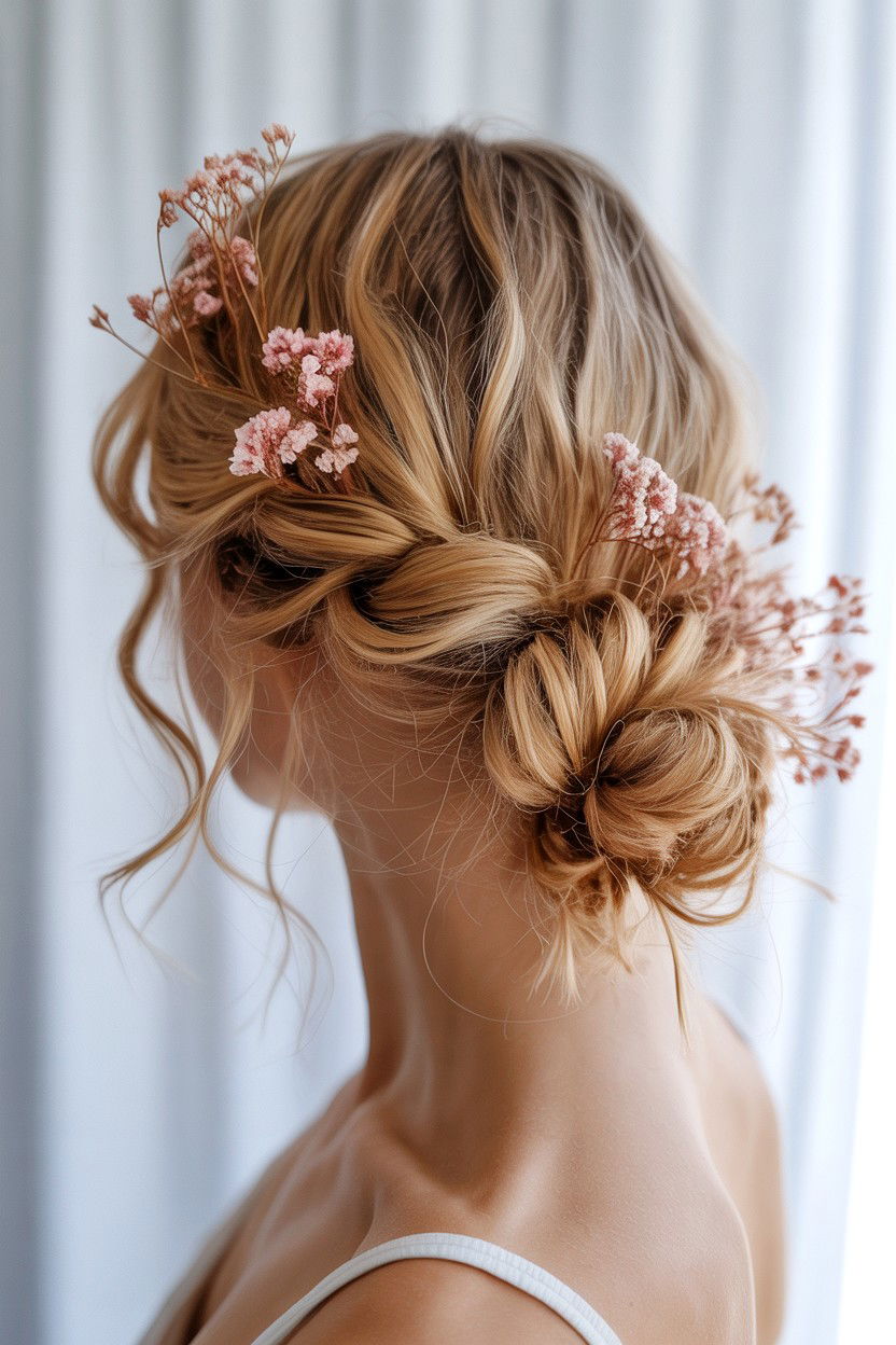 Boho French Twist - 25 Valentine's Day French Twist Ideas