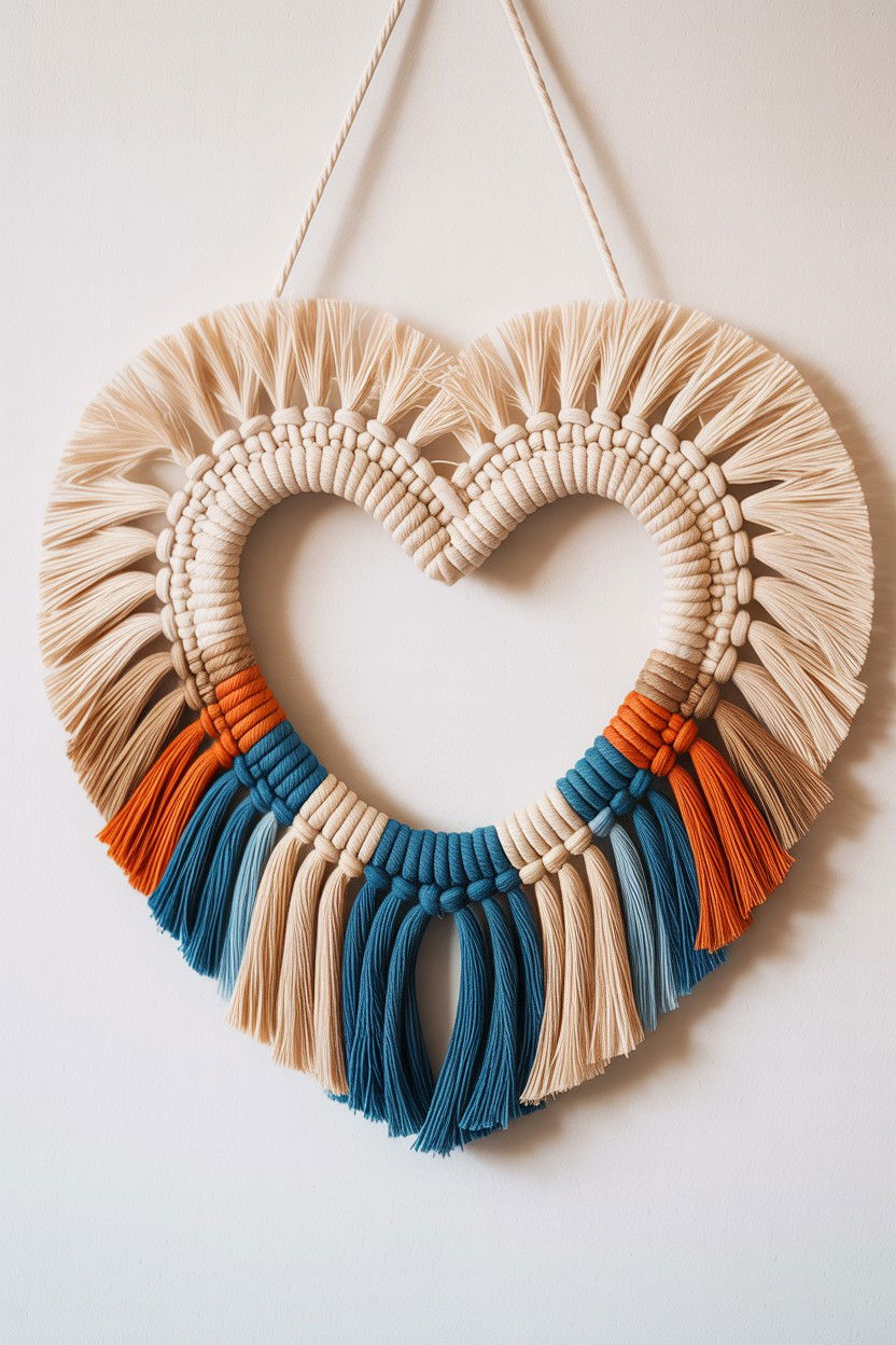 Boho Macrame Sign - 25 Valentine's Day Love Sign Ideas