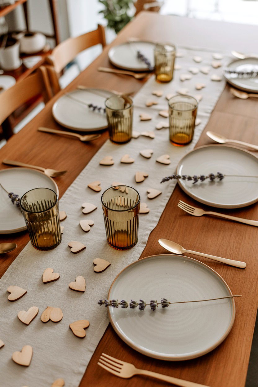 Boho Table Setting - 25 Boho Valentine's Day Ideas