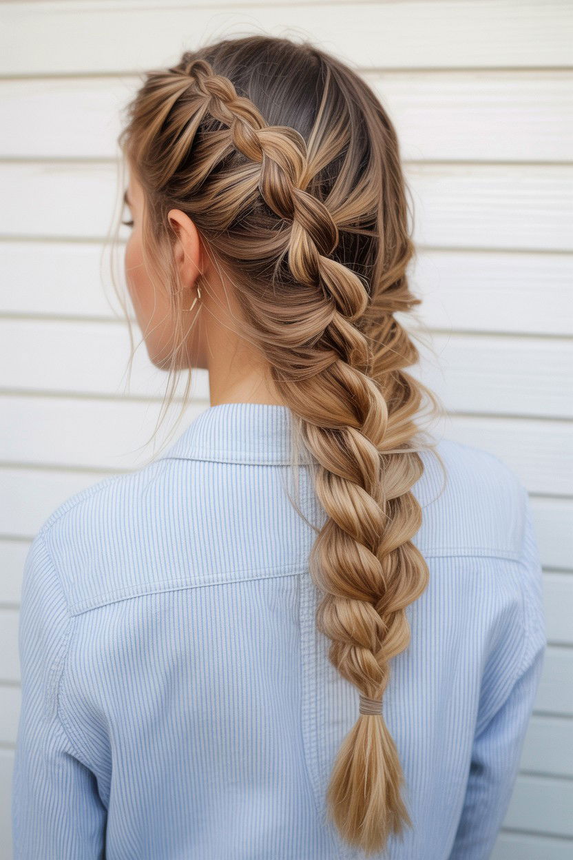 Boho fishtail braid - 25 Valentine's Day Fishtail Braid Ideas