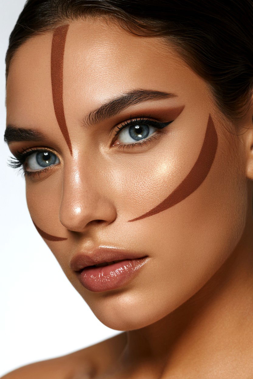 Bold Bronze Contour - 25 Valentine's Day Bronzer Looks