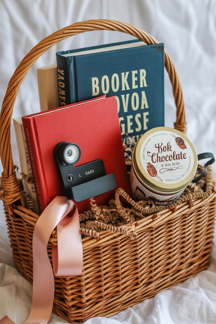 Book Lover Gift Basket - 25 Valentine's Day Gift Basket Ideas