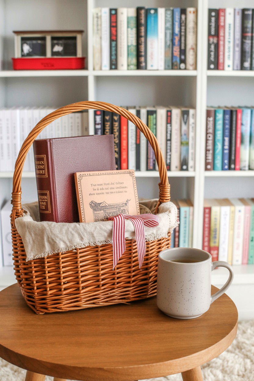 Book Lover Tea Basket - 25 Valentine's Day Tea Gift Basket Ideas