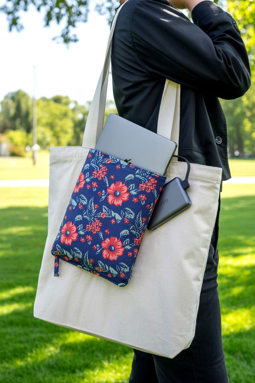 Book Sleeve And Tote Bag - 25 Valentine's Day Book Lover Gift Basket Ideas