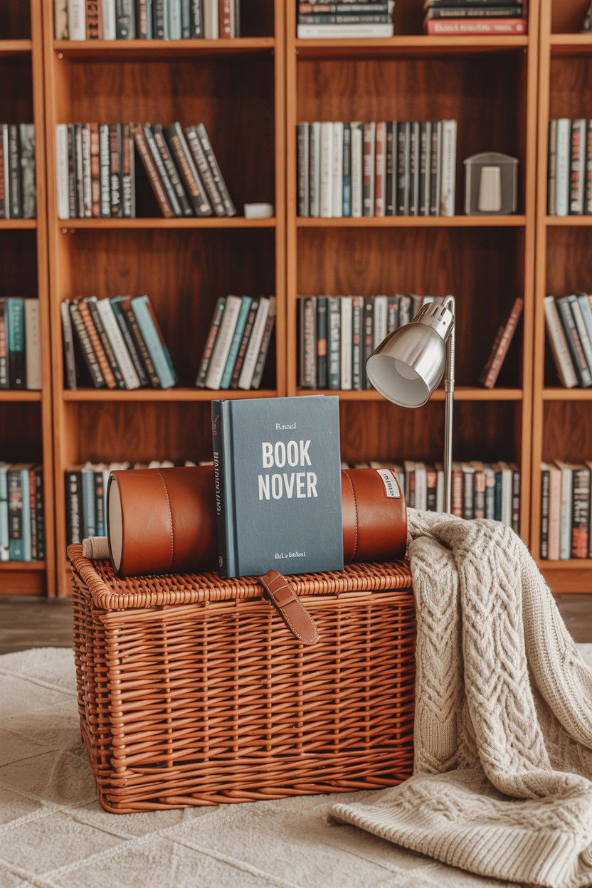 Book lover gift basket - 25 Budget Valentine's Day Gift Basket Ideas