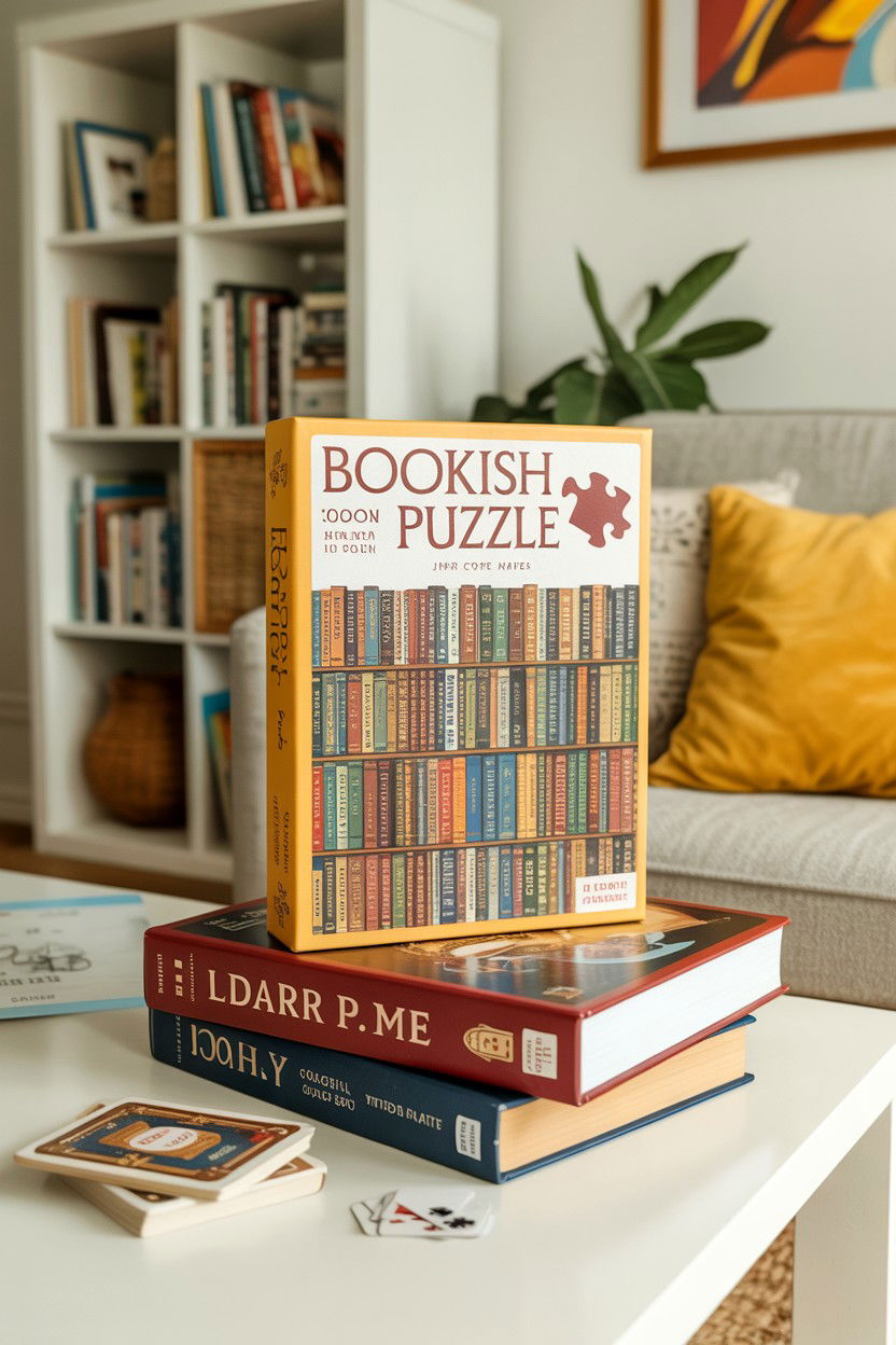 Bookish Puzzle And Games - 25 Valentine's Day Book Lover Gift Basket Ideas