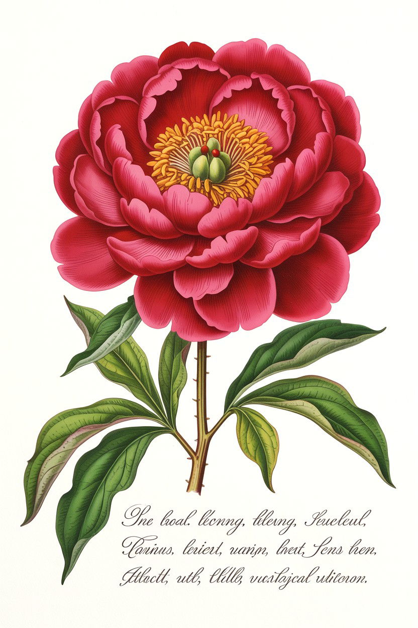 Botanical Illustration Card - 25 Romantic Valentine's Day Card Ideas