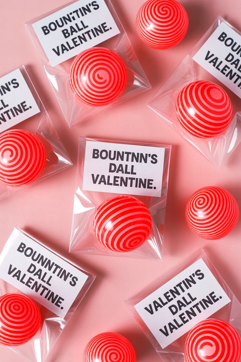 Bouncy Ball Valentine - 25 Valentine's Day Class Gift Ideas