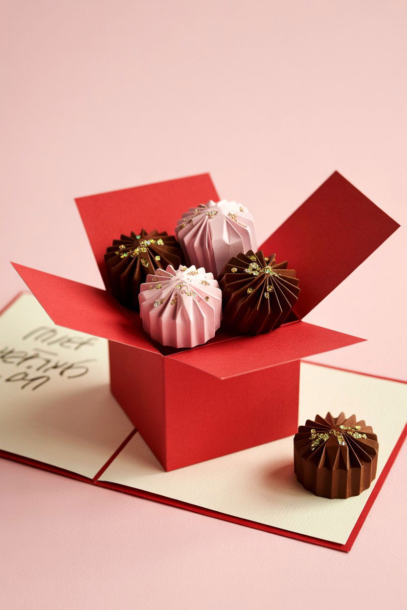 Box Of Chocolates - 25 Pop Up Valentine's Day Card Ideas
