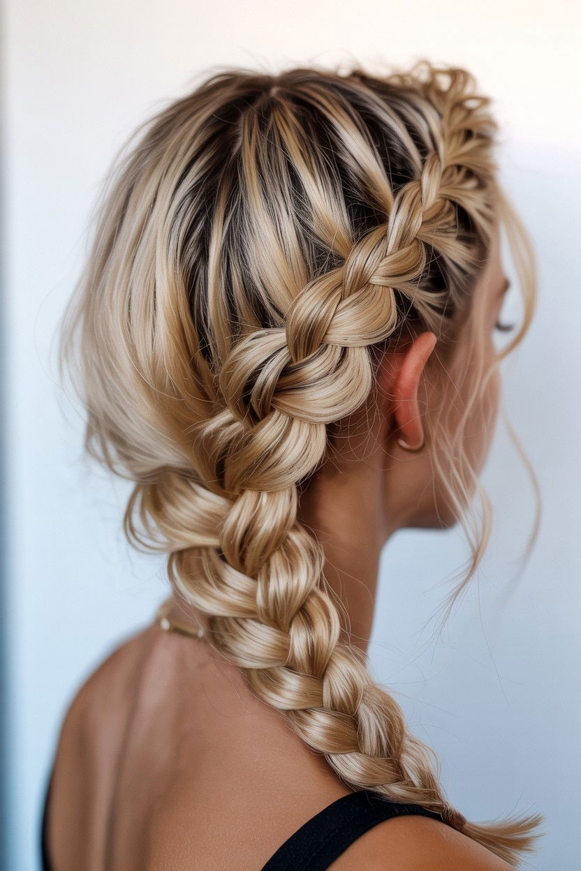 Braided French Twist - 25 Valentine's Day French Twist Ideas