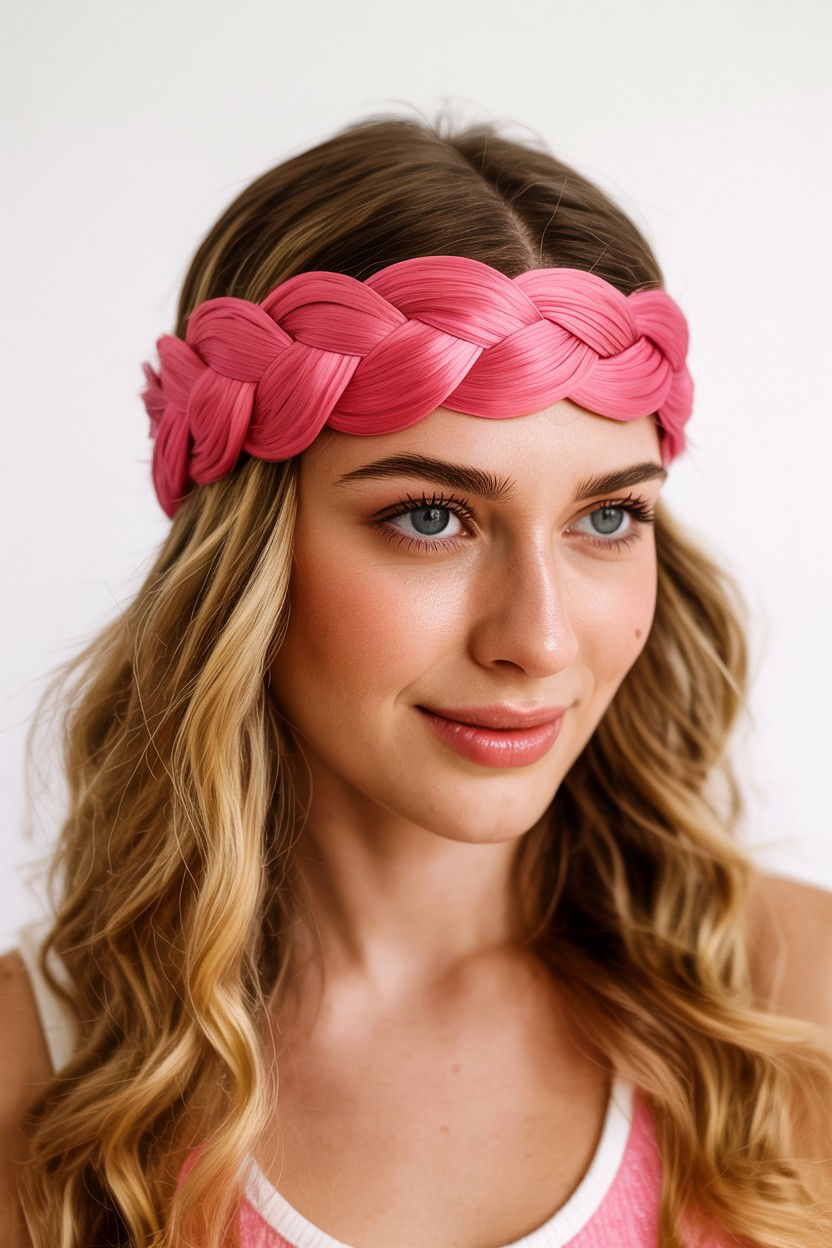 Braided Headband - 25 Valentine's Day Hair Tutorials