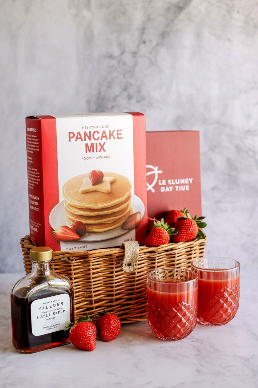 Breakfast Gift Basket - 25 Valentine's Day Gift Basket Ideas for Her