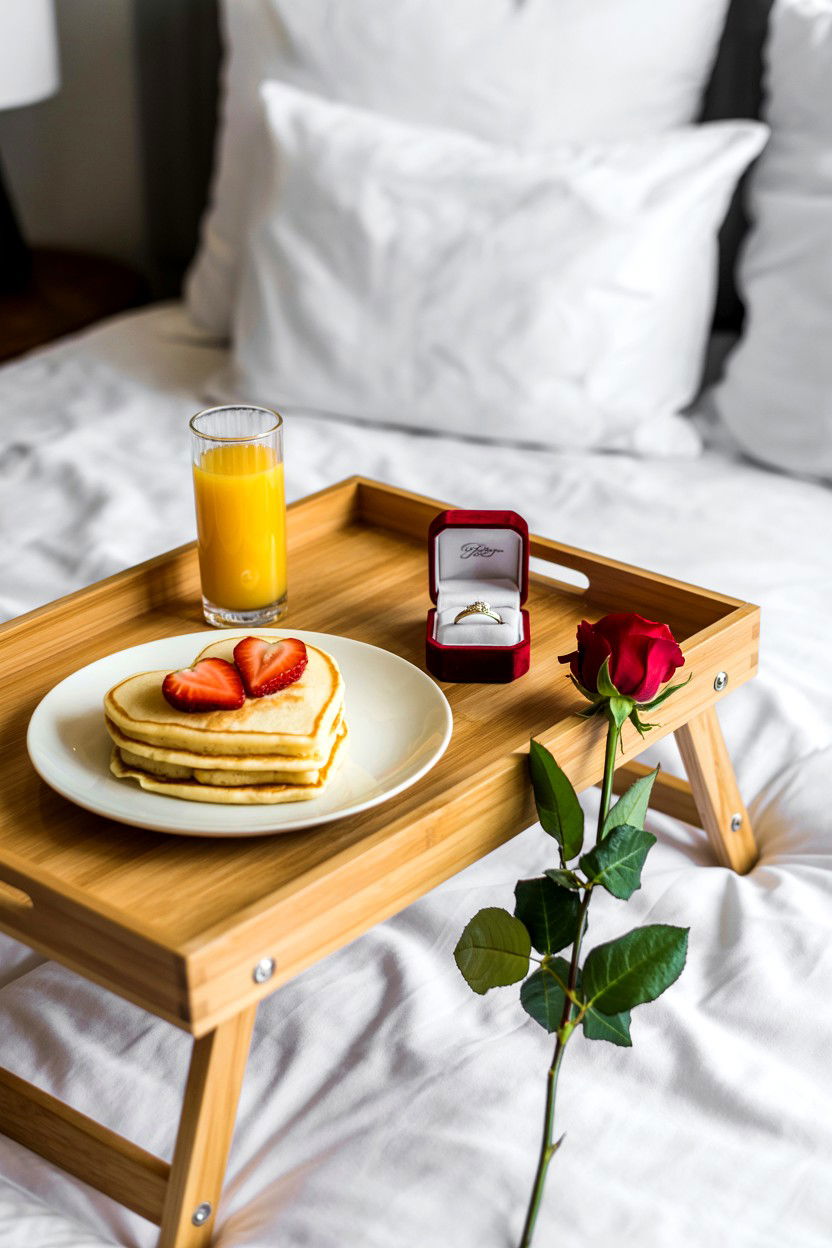 Breakfast In Bed - 25 Valentine's Day Proposal Ideas