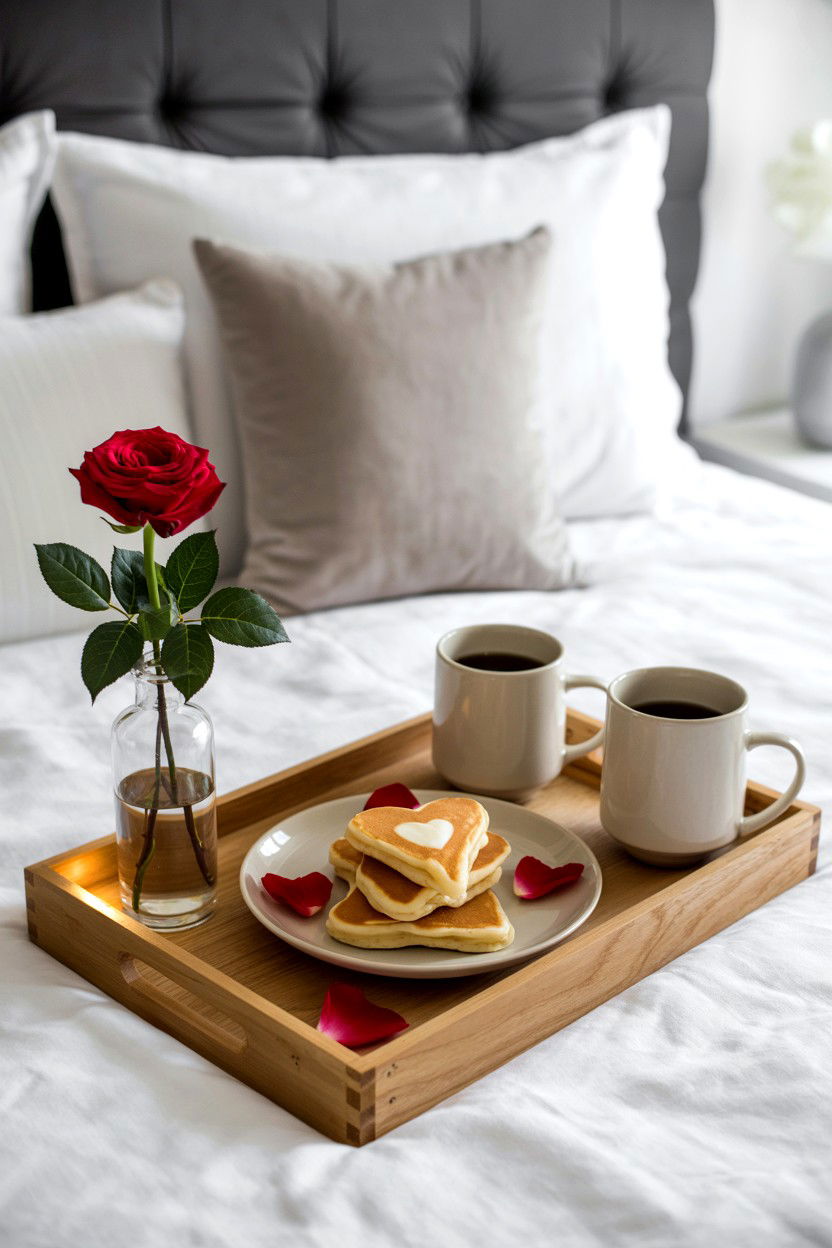 Breakfast In Bed - 25 Valentine's Day Sweet Surprise Ideas