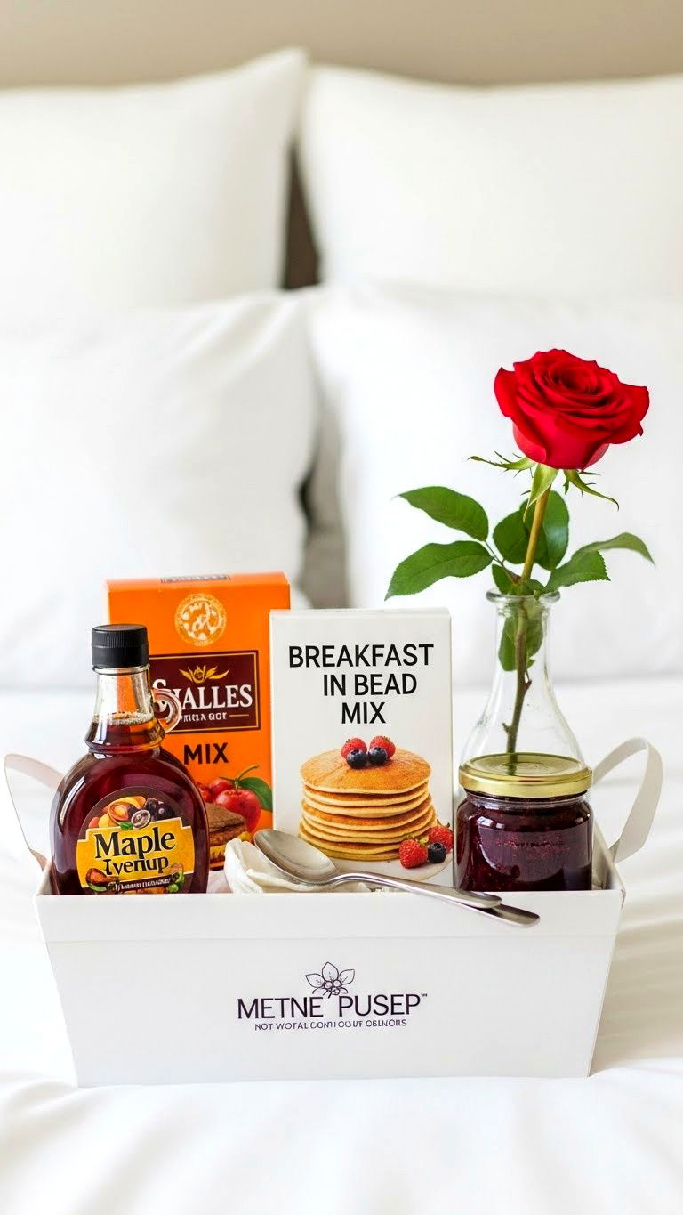 Breakfast In Bed Gift Basket - 25 valentine's day basket ideas