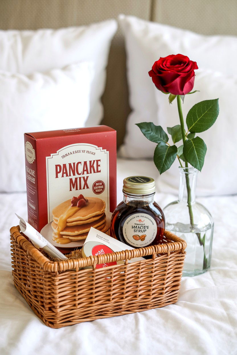 Breakfast In Bed Gift Basket - 25 Valentine's Day Gift Basket Ideas