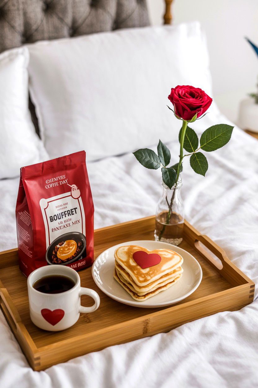 Breakfast In Bed Kit - 25 Valentine's Day Box Surprise Ideas