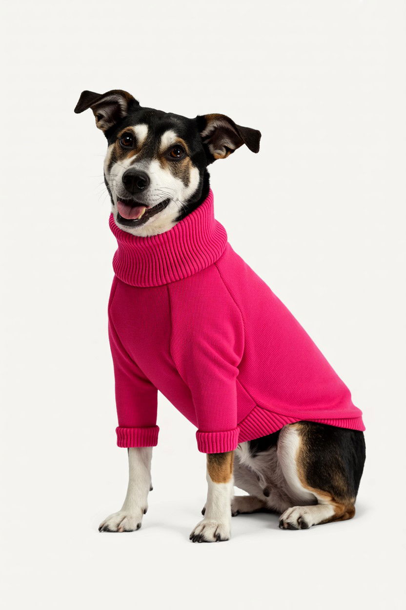 Bright Fuchsia Dog Sweater - 25 Valentine's Day Pet Sweater Ideas