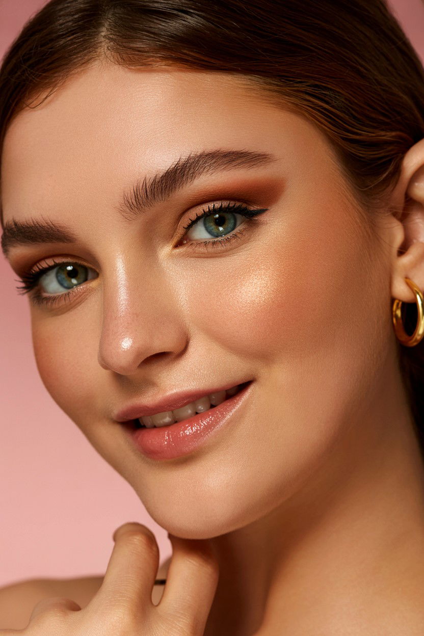 Bronzed Contour - 25 Valentine's Day Contour Ideas