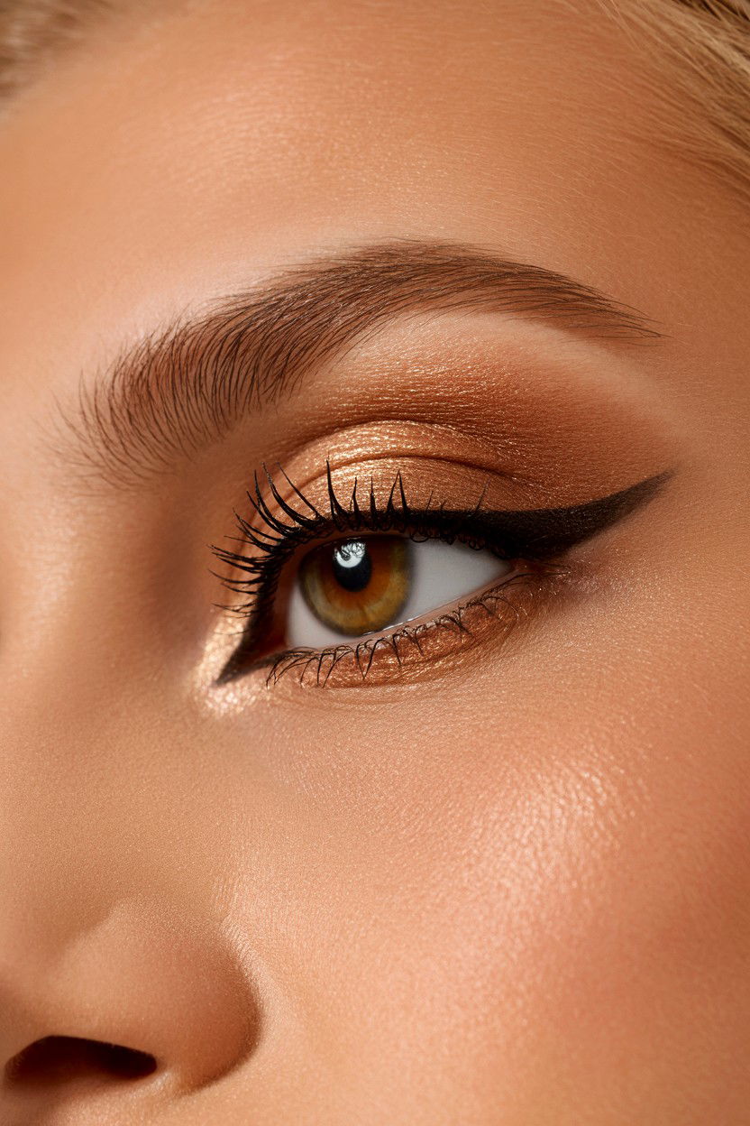 Bronzed Smokey Eye - 25 Valentine's Day Bronzer Looks