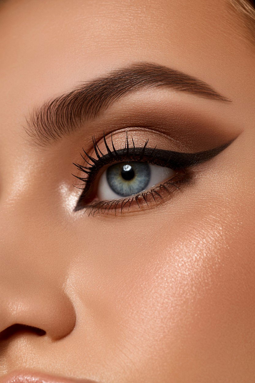 Brown Matte Smokey Eye - 25 Matte Valentine's Day Makeup Ideas