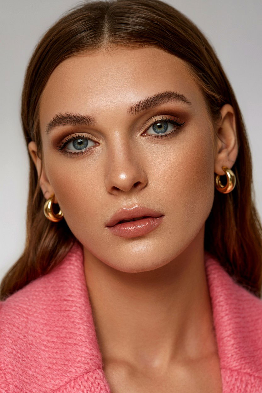 Brown Smokey Eye - 25 Valentine's Day Makeup for Blue Eyes